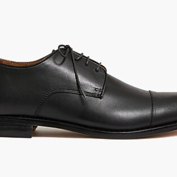 J. Crew Factory Leather cap toe shoes BS113 black 10.5 men’s EUC